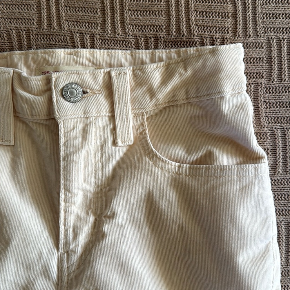 Levi's Off White/Cream Boot Cut Pants - Picture 7 of 16